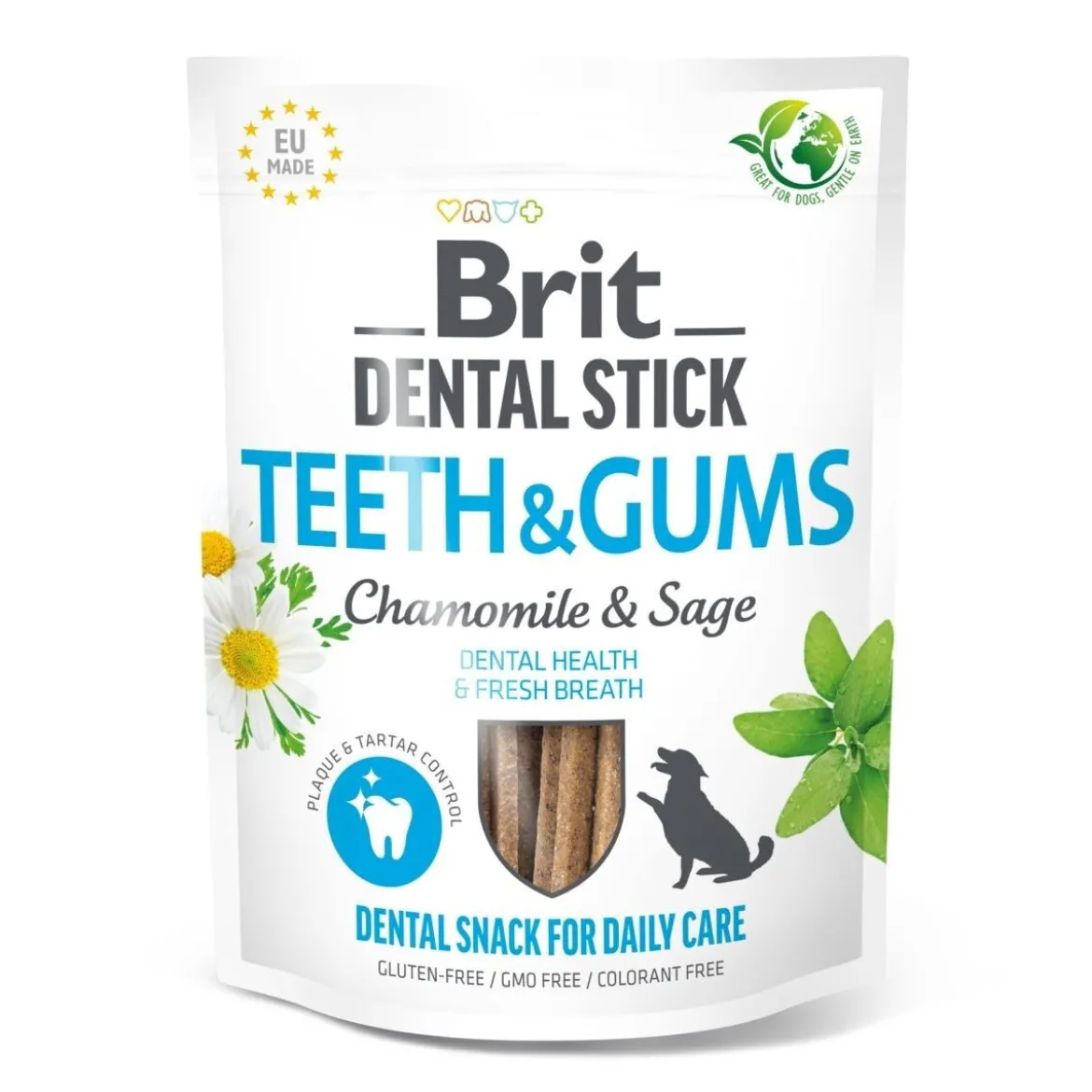 Brit Care Dental Stick Teeth & Gums Chamomile & Sage 7-pack