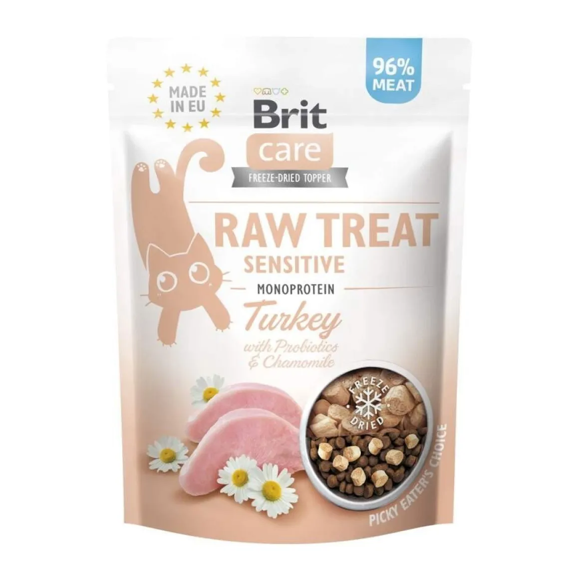Brit Care Raw Treat Cat Sensitive Kalkon 40 g