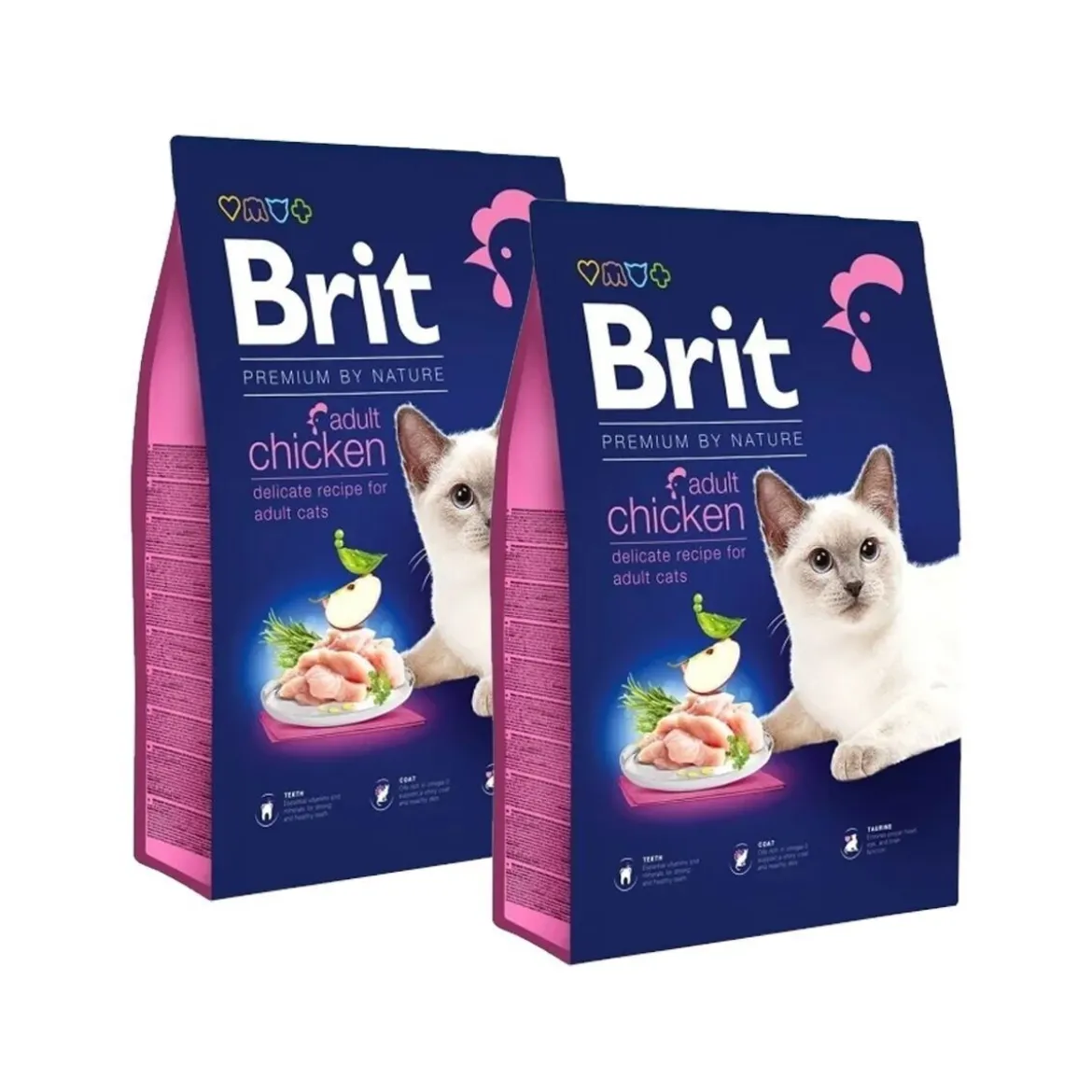 Brit Premium By Nature Cat Adult Chicken 2x8kg