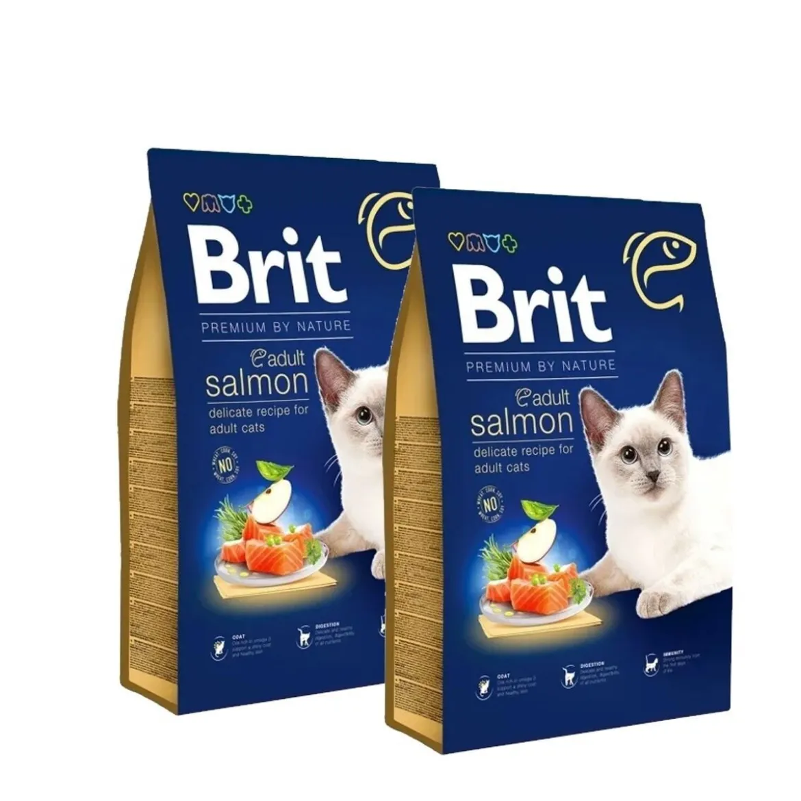 Brit Premium By Nature Cat Adult Salmon 2x8 kg