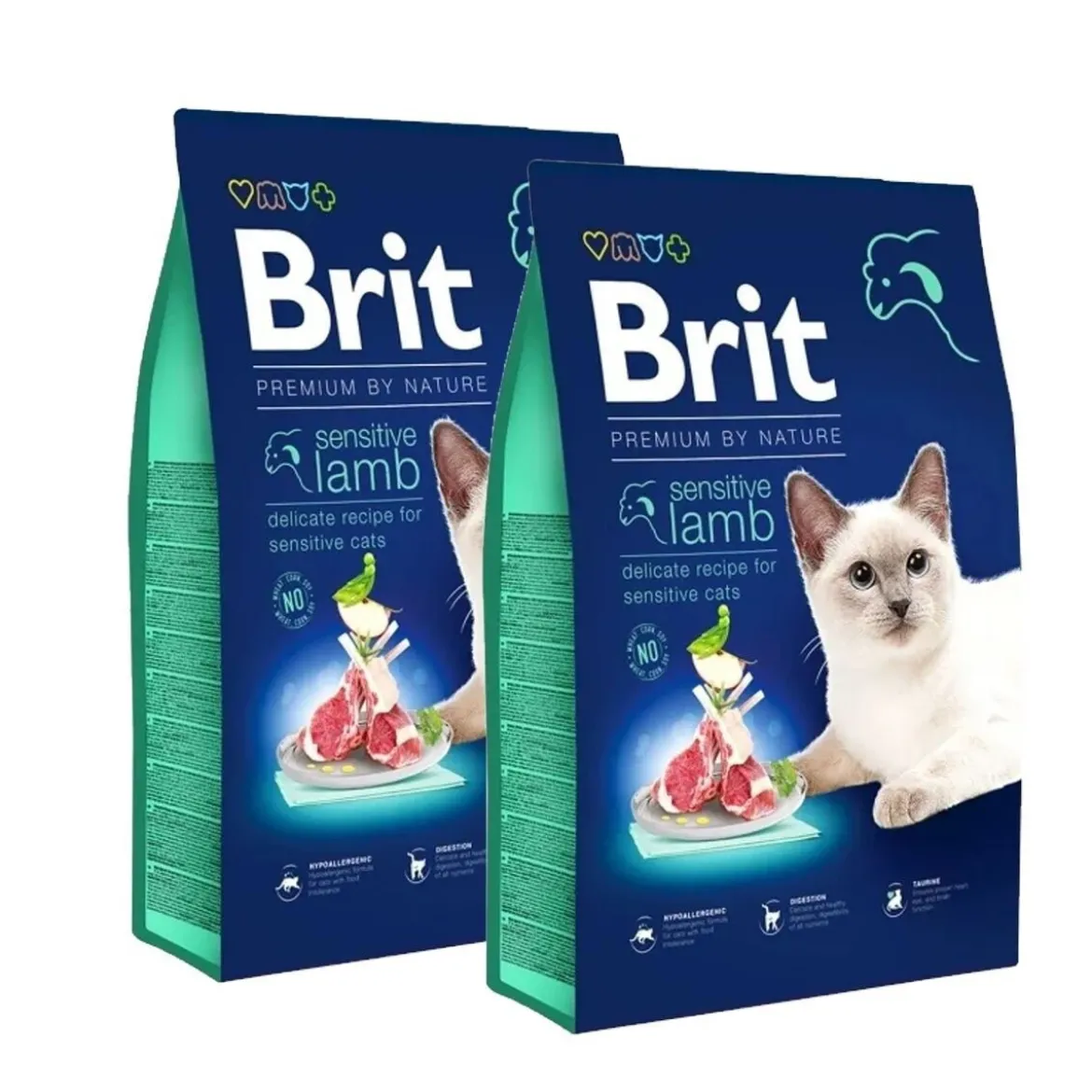 Brit Premium By Nature Cat Sensitive Lamb 2x8 kg