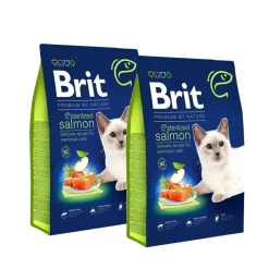 Brit Premium By Nature Cat Sterilized Salmon 2x8 kg