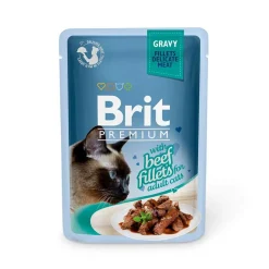 Brit Premium Pouches Fillets in Gravy with Beef