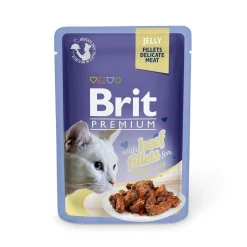 Brit Premium Pouches Fillets in Jelly with Beef