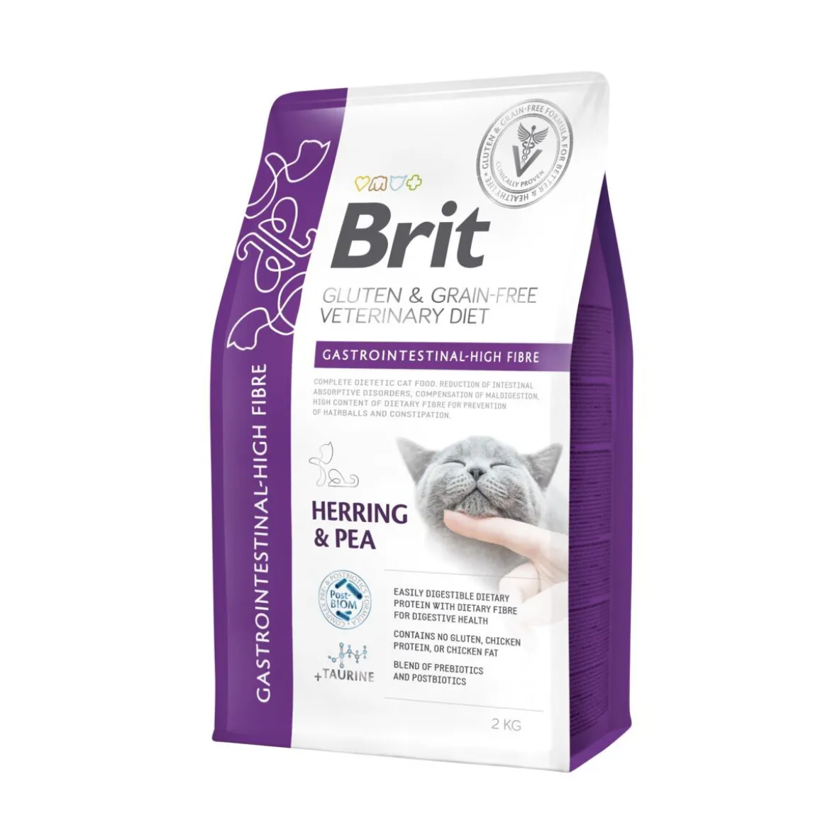 Brit Veterinary Diet Cat Gastrointestinal Grain Free High Fibre Veterinärfoder till Katt
