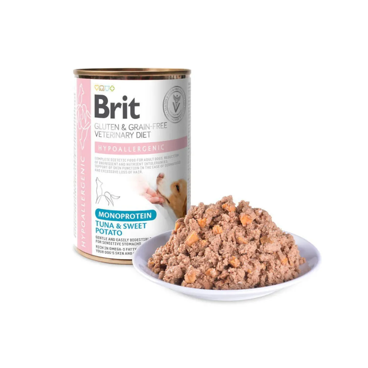 Brit Veterinary Diet Dog Hypoallergenic Monoprotein Tuna & Sweet Potato Veterinärfoder till Hund 400 g