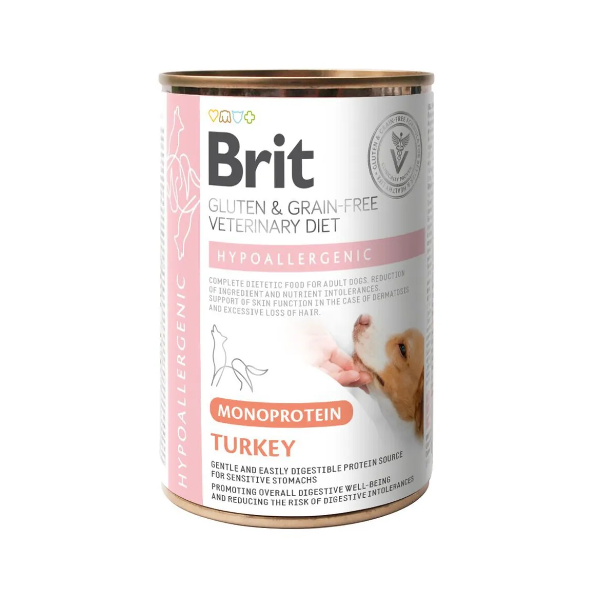 Brit Veterinary Diet Dog Hypoallergenic Monoprotein Turkey Veterinärfoder till Hund 400 g