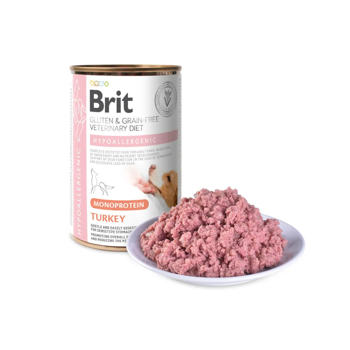 Brit Veterinary Diet Dog Hypoallergenic Monoprotein Turkey Veterinärfoder till Hund 400 g