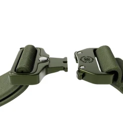 BullyBillows Combat Hundhalsband med Handtag Grön 5 cm