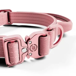BullyBillows Combat Hundhalsband med Handtag Rosa XS 2,5 cm