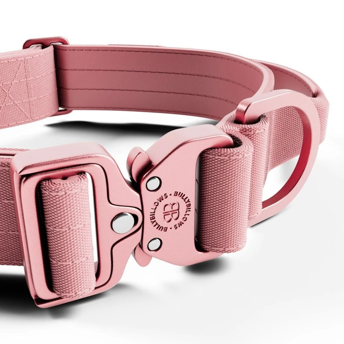 BullyBillows Combat Hundhalsband med Handtag Rosa 4 cm