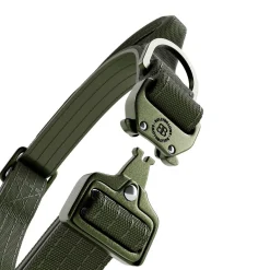 BullyBillows Combat Hundhalsband med Handtag Grön XS 2,5 cm