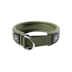 BullyBillows Hundhalsband Halvstryp Reflekterande Grön 4 cm