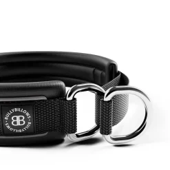 BullyBillows Hundhalsband Halvstryp Svart 3 cm