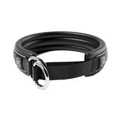 BullyBillows Hundhalsband Halvstryp Svart 3 cm