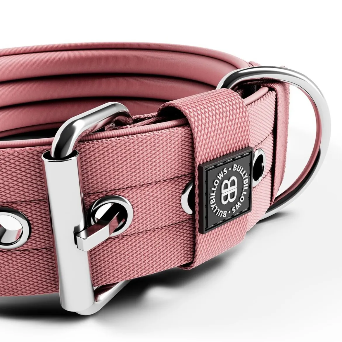 BullyBillows Hundhalsband med Spänne 5 cm Rosa