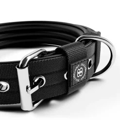 BullyBillows Hundhalsband med Spänne Svart 4 cm