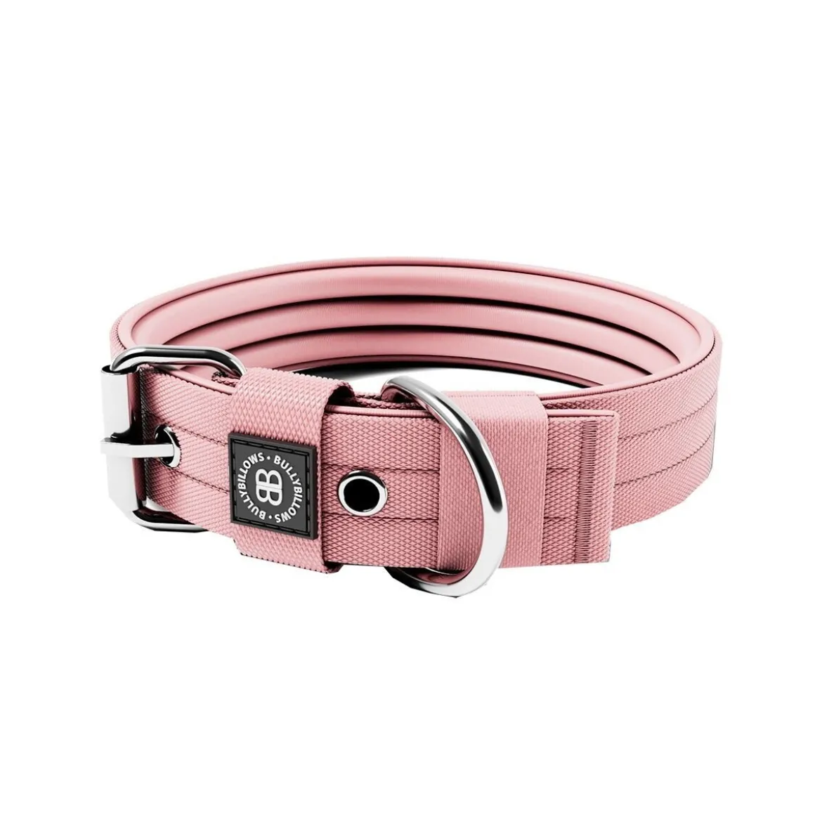 BullyBillows Hundhalsband med Spänne Rosa 4 cm
