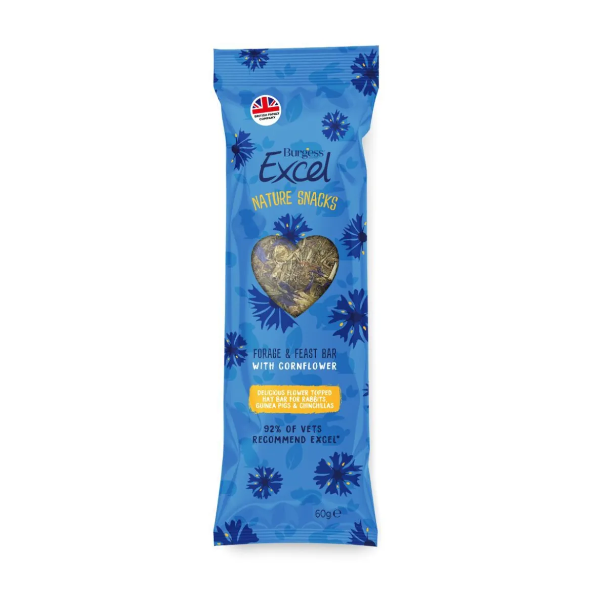 Burgess Excel Forage & Feast Bar Cornflower Smådjursgodis 60 g