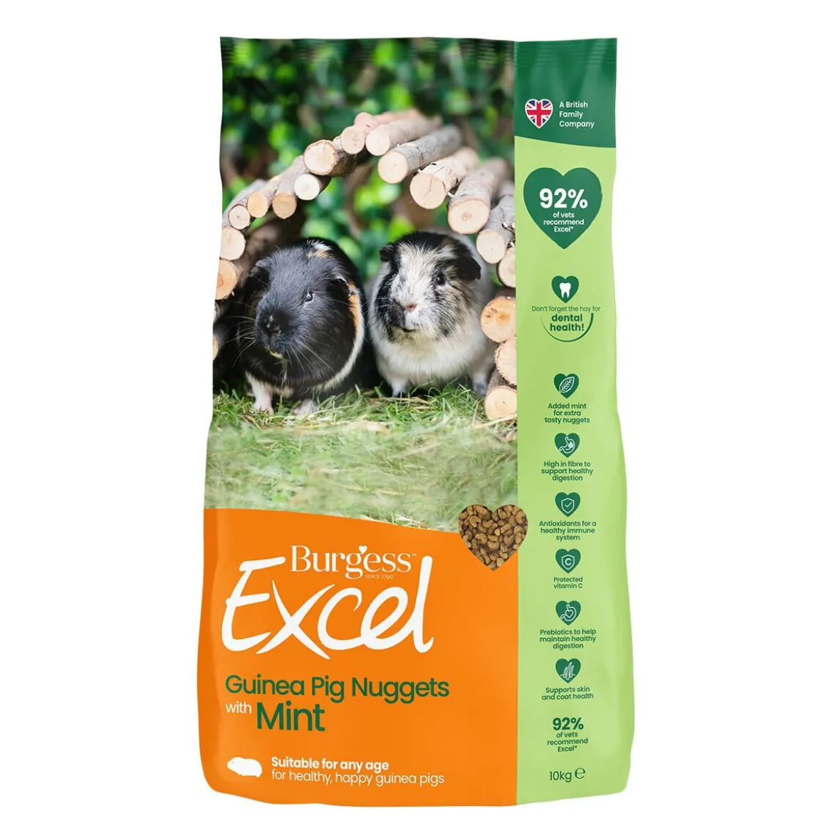 Burgess Excel Guinea Pig Adult with Mint