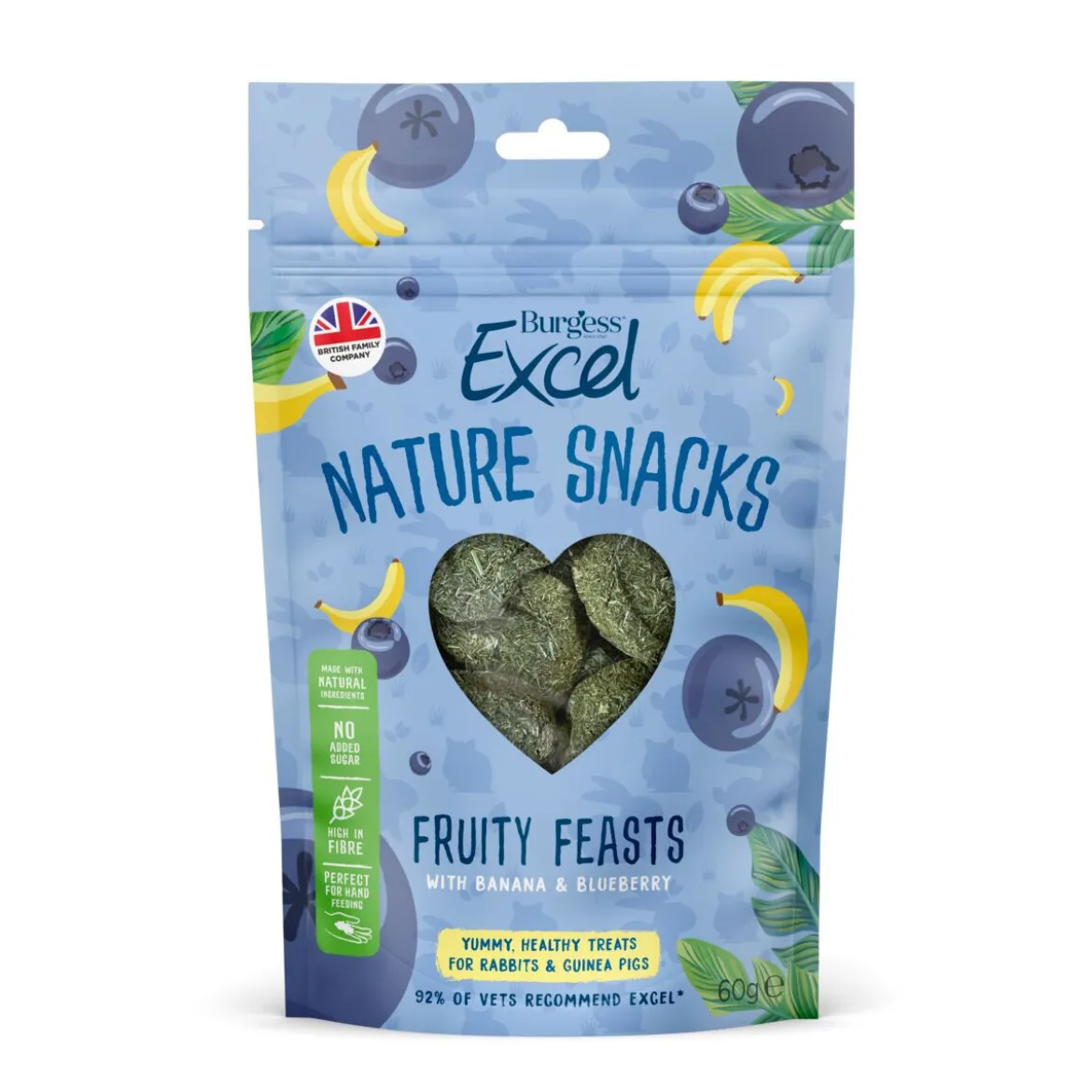 Burgess Excel Natures Snack Fruit Feasts Godis till Kanin & Marsvin 60 g