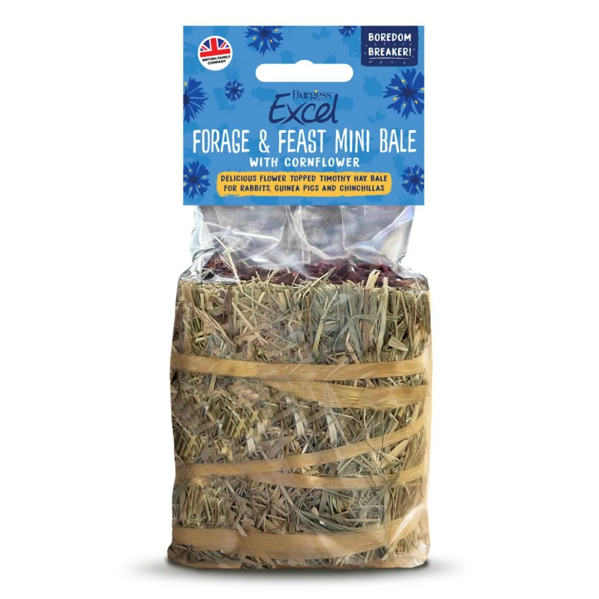 Burgess Forage & Feast Mini Bale Cornflower 100g