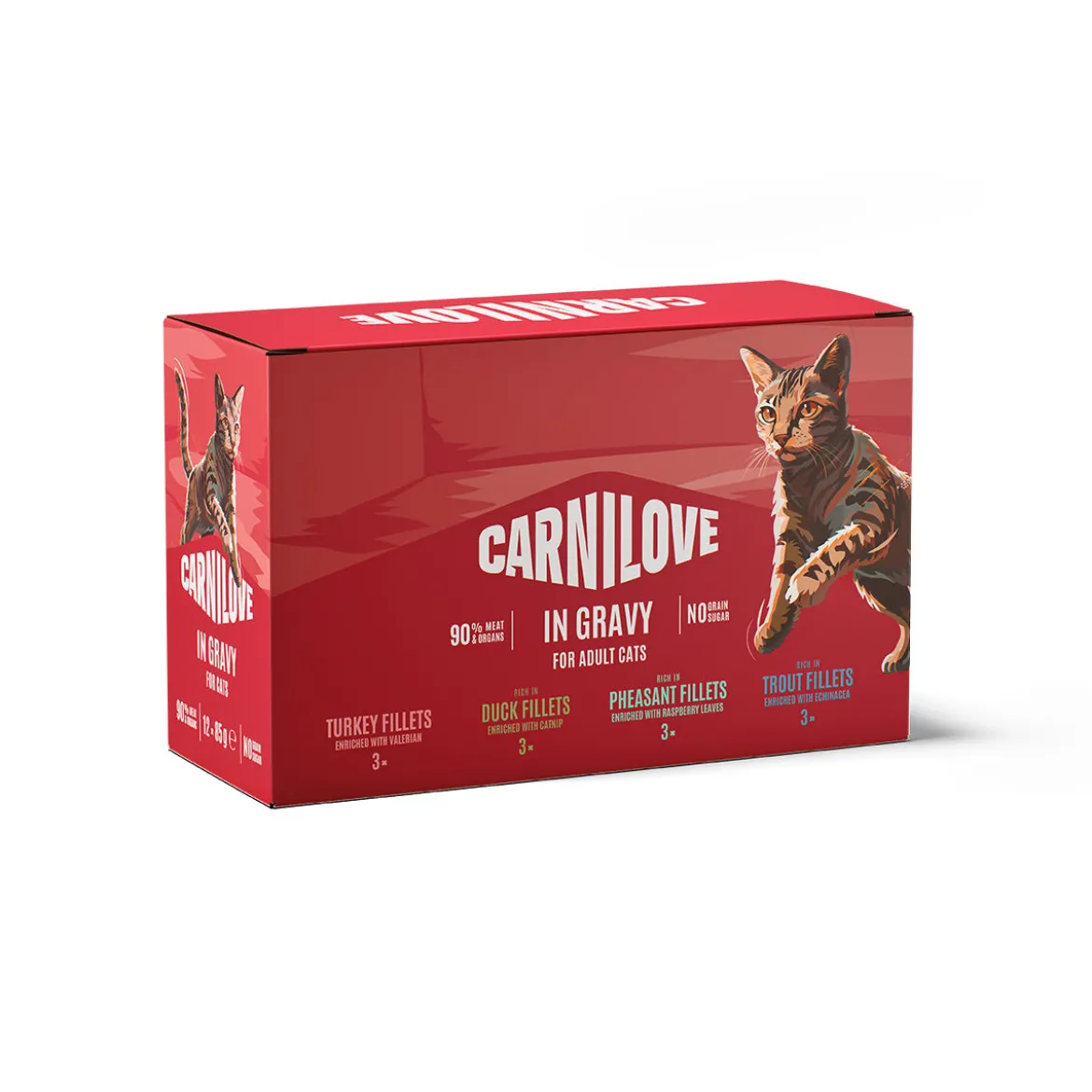 Carnilove Cat Adult Bitar i Sås Multipack Våtfoder till Katt 12 x 85 g