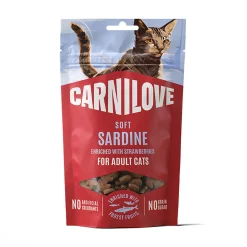 Carnilove Cat Soft Snack Sardine with Strawberry Kattgodis 50 g