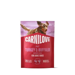 Carnilove Dog Adult Turkey & Buffalo with Rose Petals Paté Våtfoder till Hund 300 g