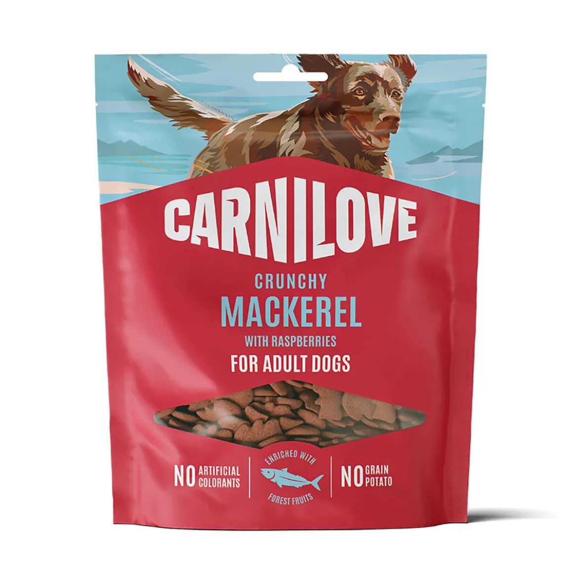 Carnilove Dog Crunchy Snack Mackerel with Raspberries Hundgodis 200 g