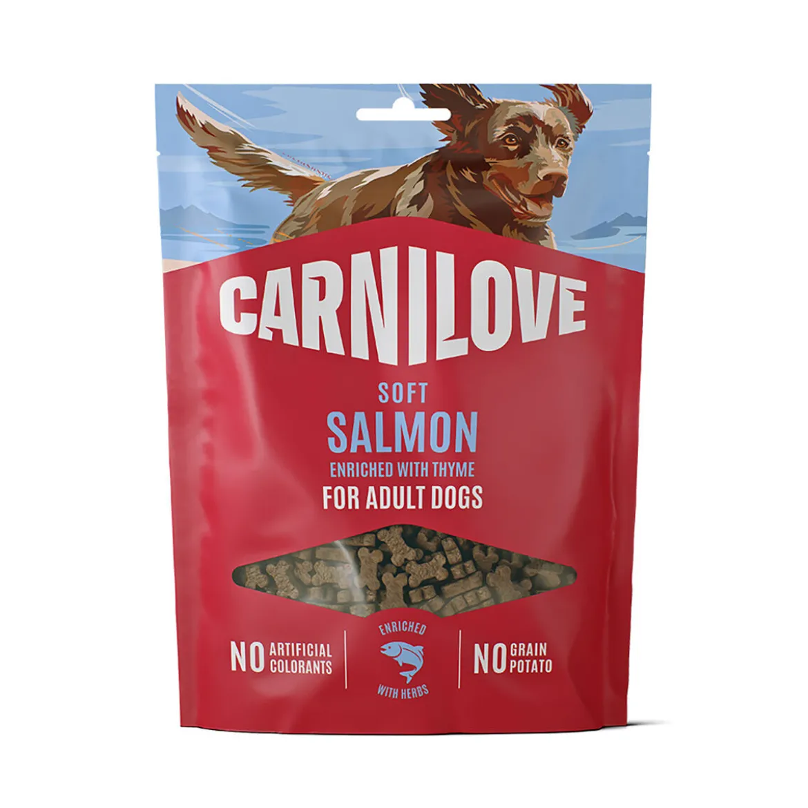 Carnilove Dog Soft Snack Salmon with Thyme Small Bites Hundgodis 200 g