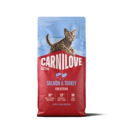 Carnilove Kitten Active Salmon & Turkey Torrfoder till Kattunge