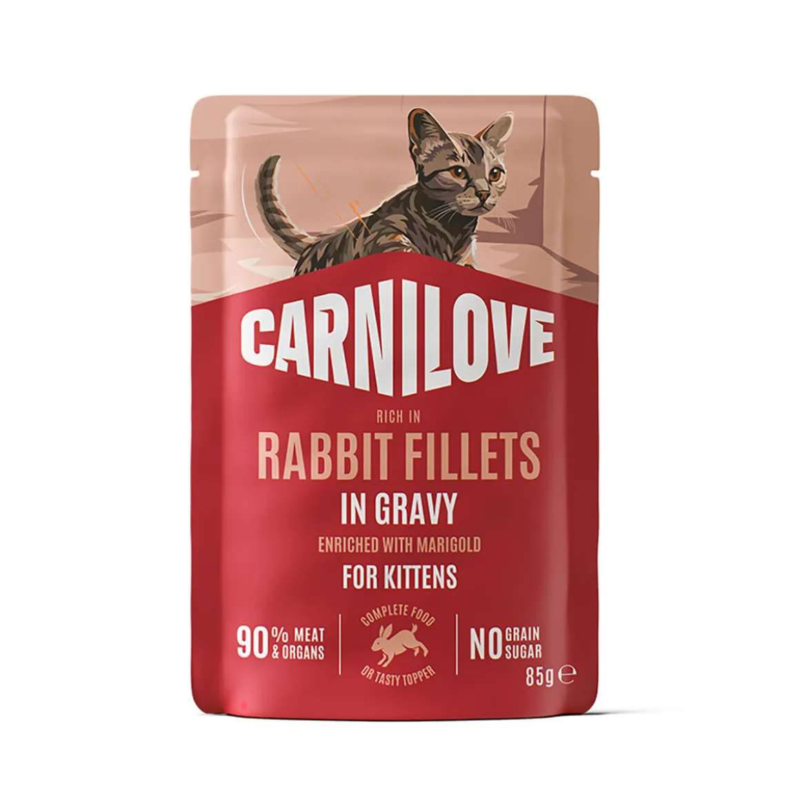 Carnilove Kitten Rabbit with Marigold Våtfoder till Kattunge 85 g