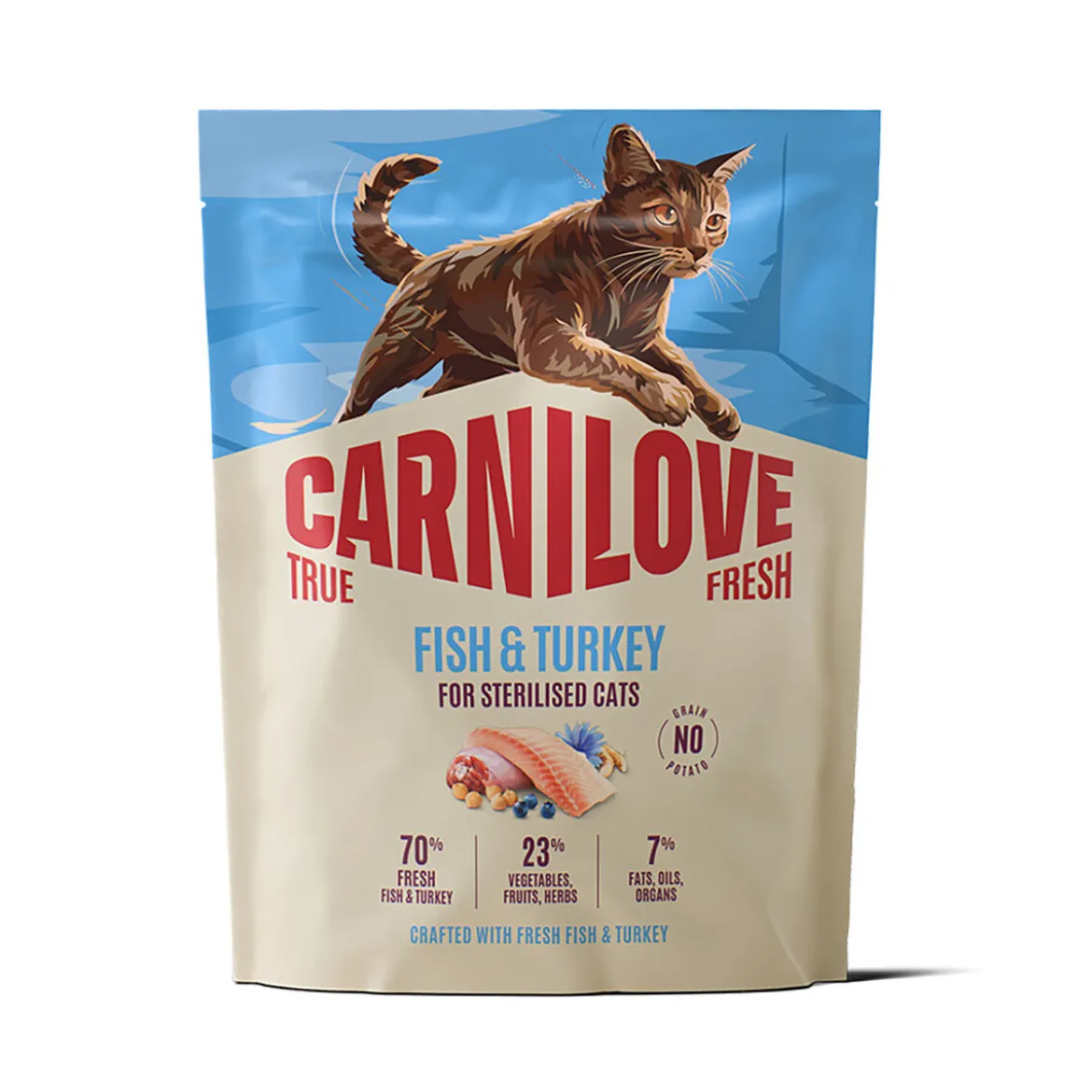 Carnilove True Fresh Cat Adult Sterilised Fish & Turkey Torrfoder till Katt