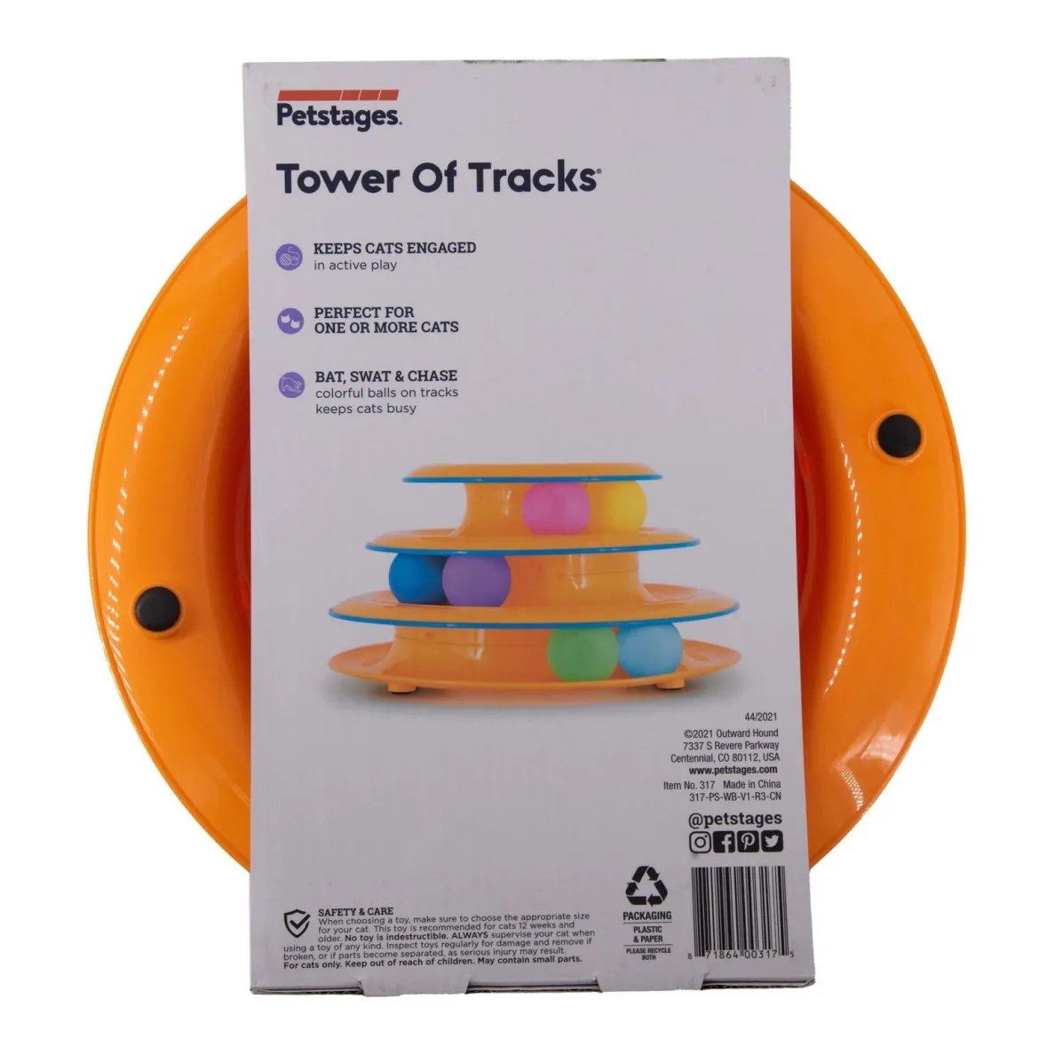 Catstages Tower of Tracks Aktiveringsleksk till katt