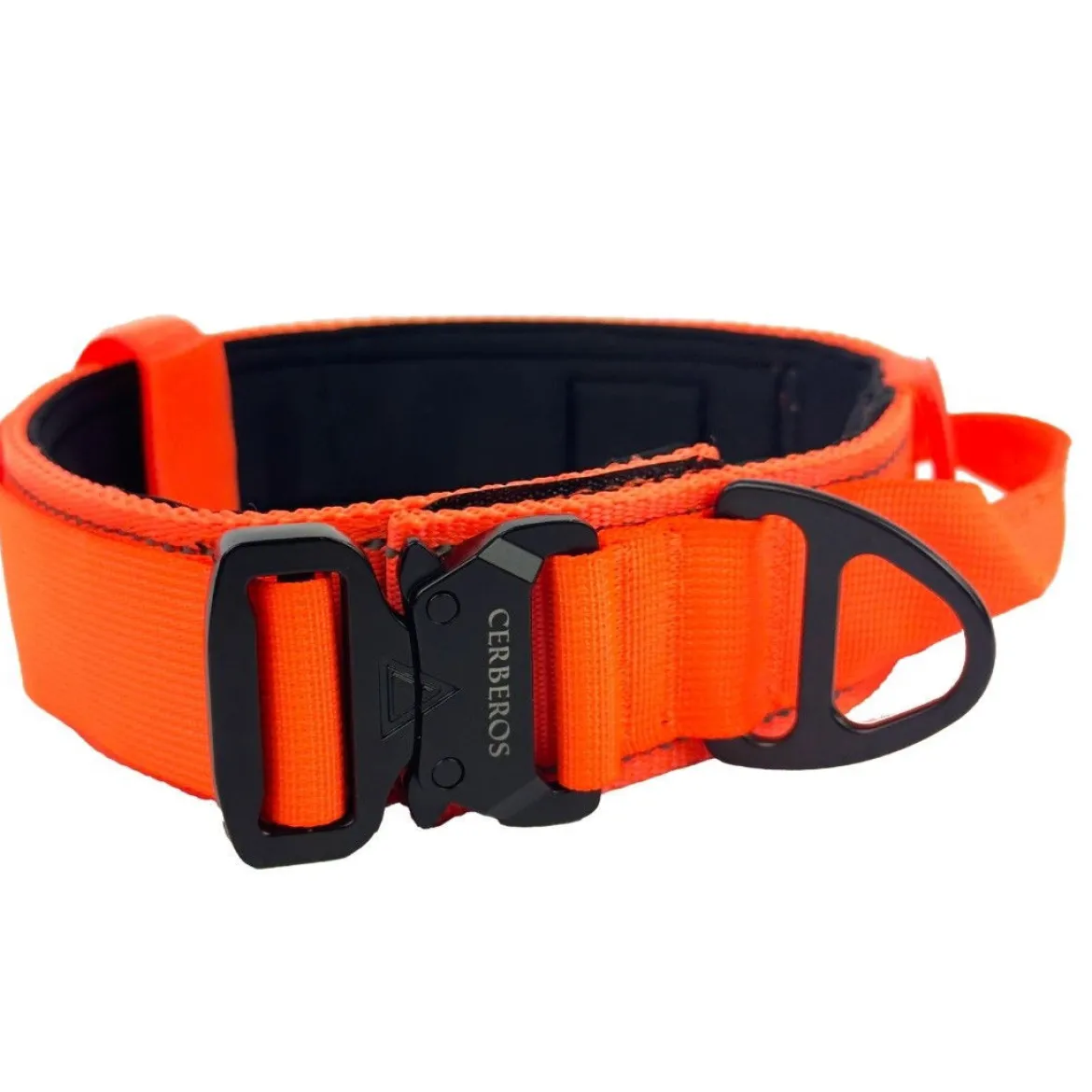 Cerberos Hundhalsband med Handtag Orange