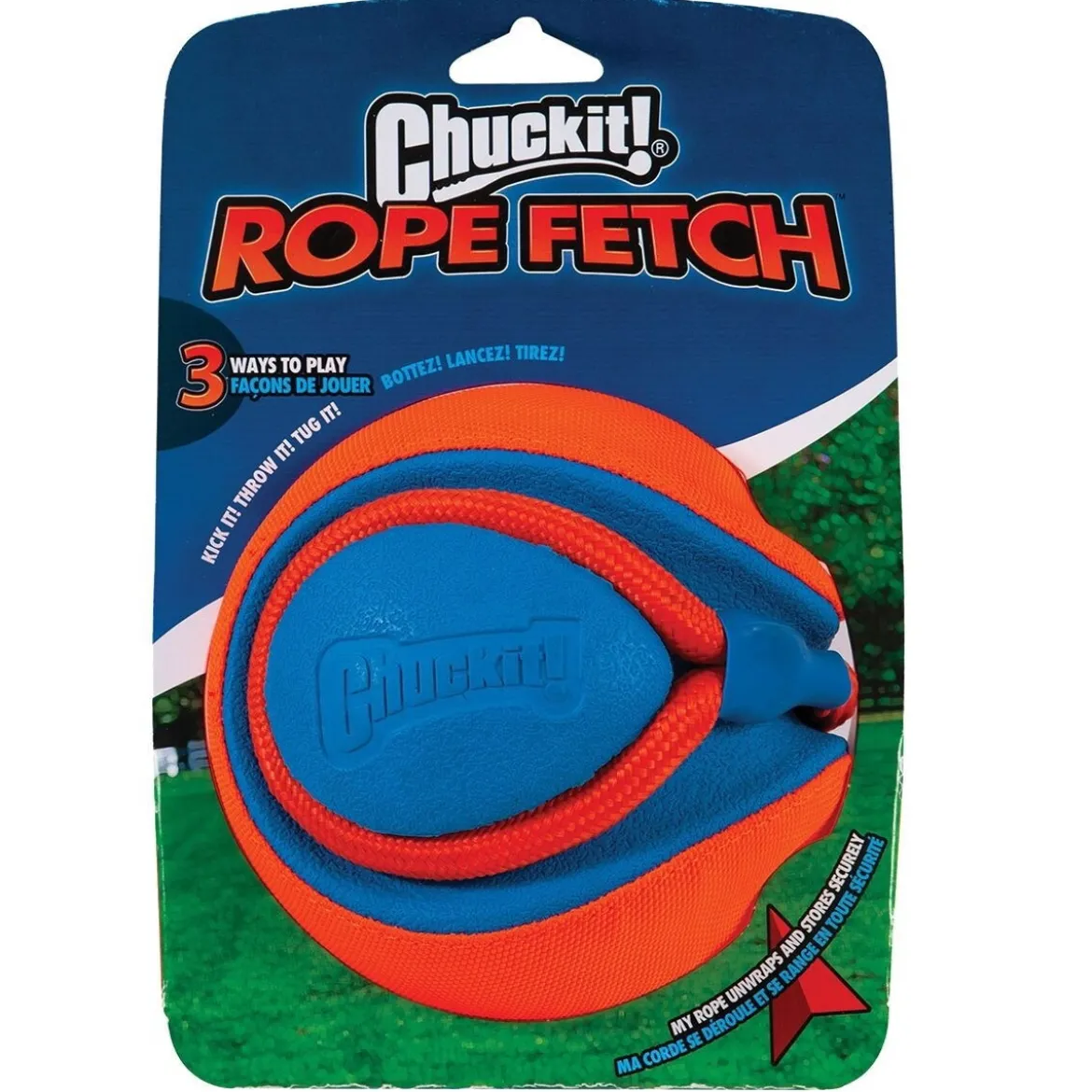 Chuckit Rope Fetch Boll med Rep