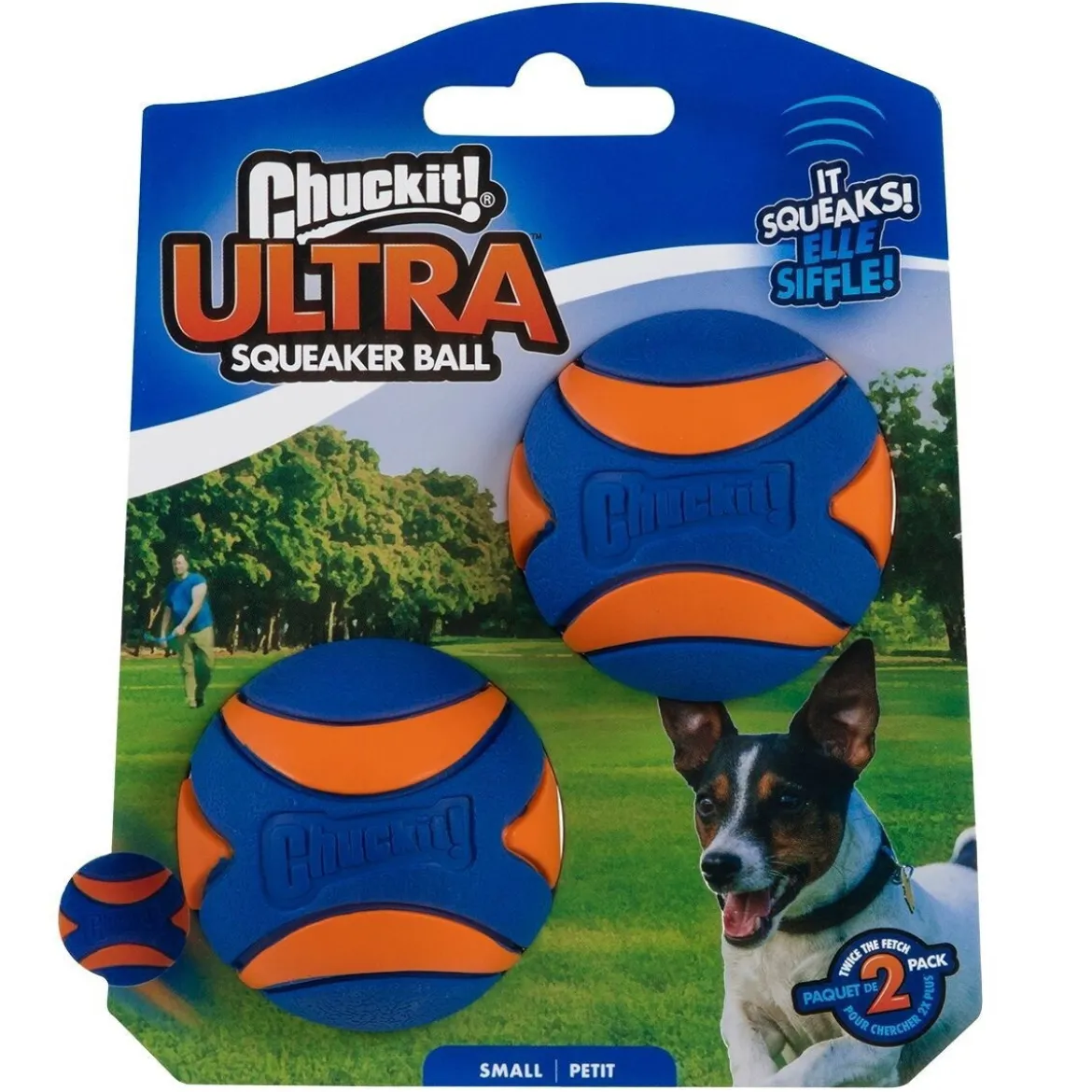 Chuckit Ultra Squeaker Hundbollar 2-pack