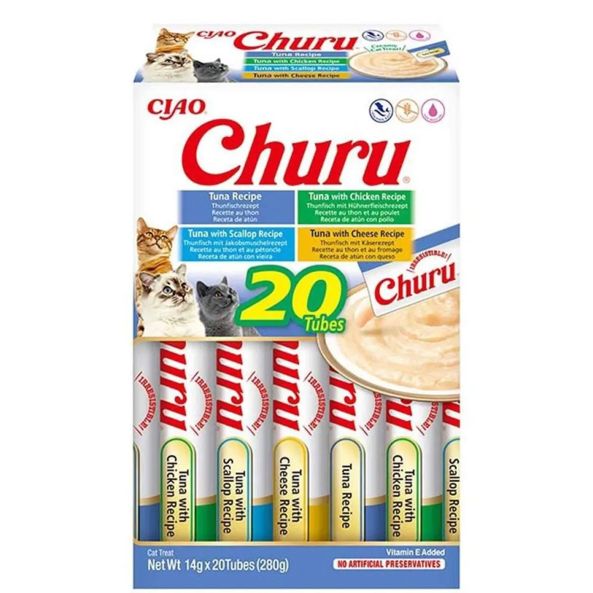 Churu Creamy Puré Tonfiskmix Storpack