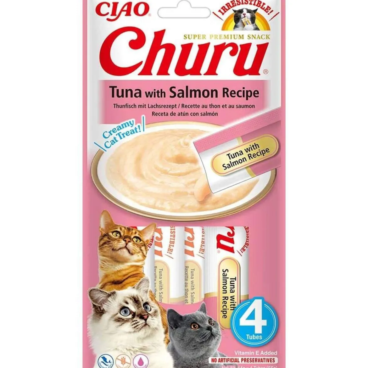 Churu Creamy Puré Tonfisk och Lax