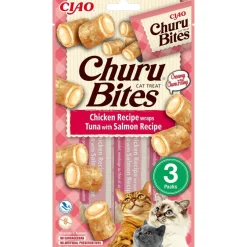 Churu Kattgodis med Krämig Fyllning Kyckling-Tonfisk-Lax