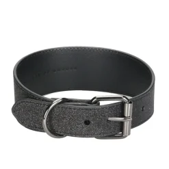 Collar of Sweden Brett Hundhalsband Glitter Svart
