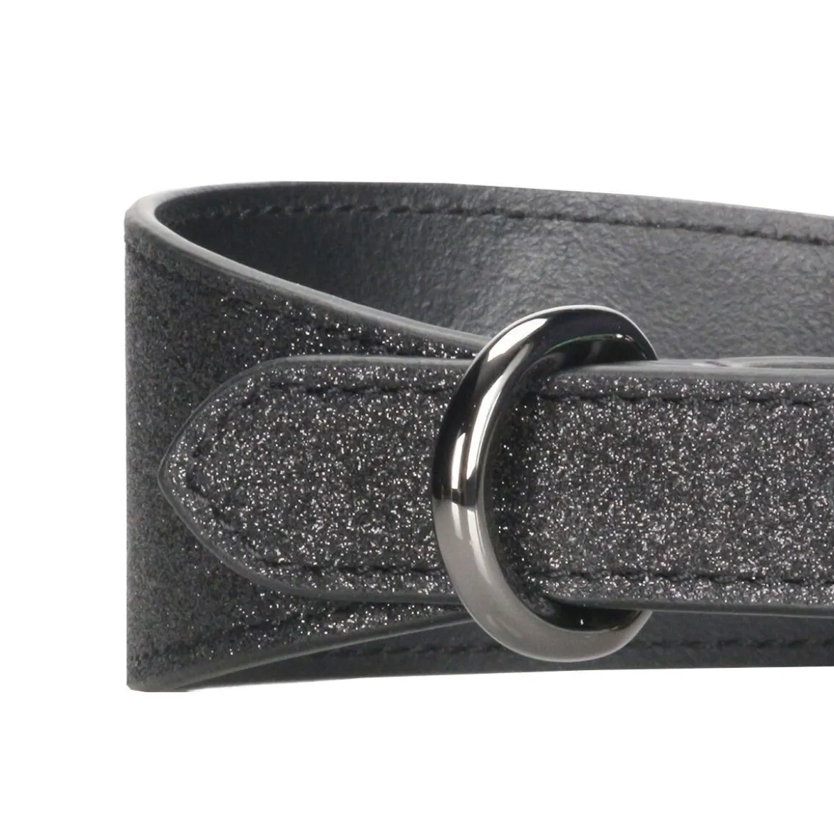 Collar of Sweden Brett Hundhalsband Glitter Svart