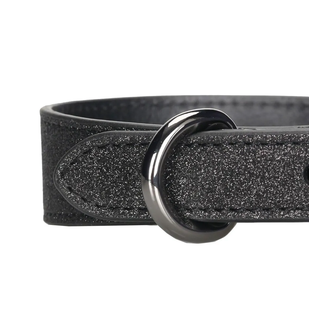 Collar of Sweden Smalt Hundhalsband Glitter Svart