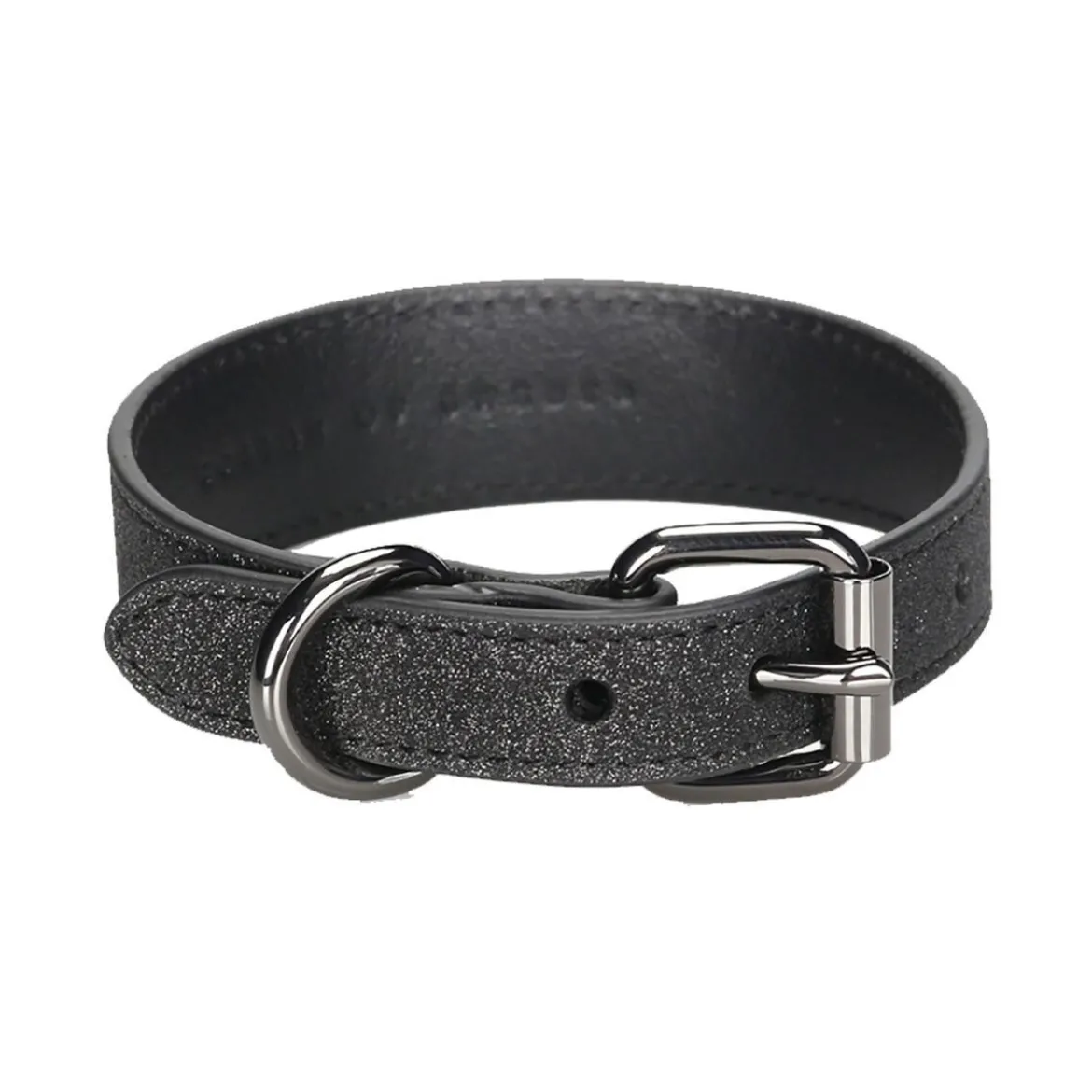Collar of Sweden Smalt Hundhalsband Glitter Svart