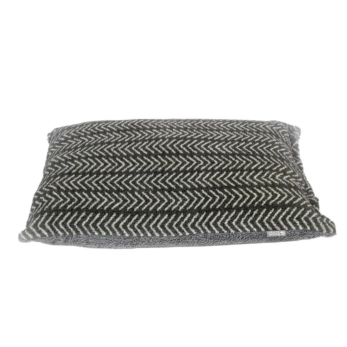 Danish Design Sherpa Fleece Arrows Hundbädd Grå