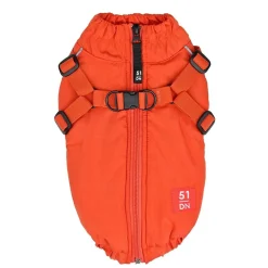 51 Degrees North Adventure Kombinerad Hundjacka och Hundsele Orange