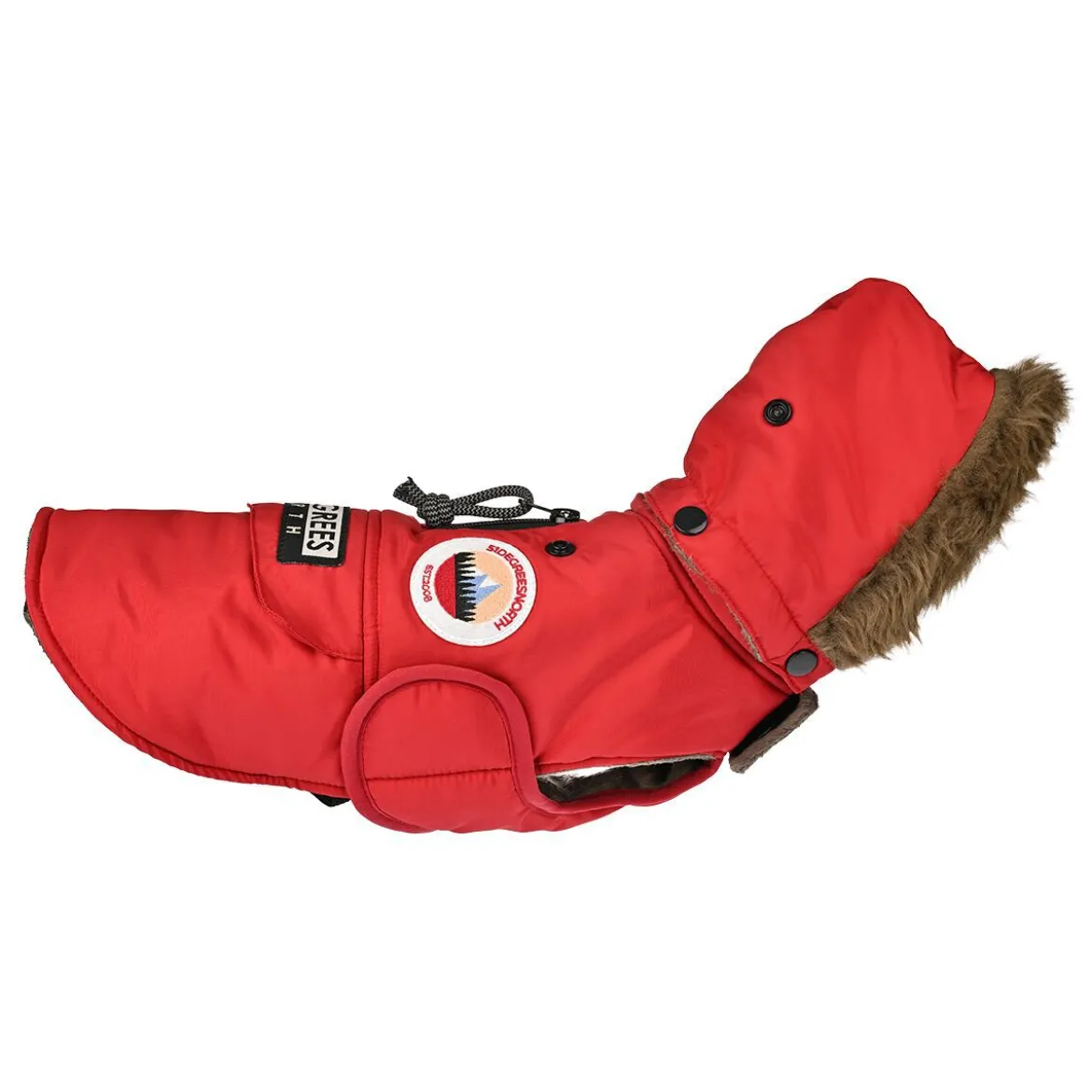 51 Degrees North Inuit Hundjacka med Luva Röd