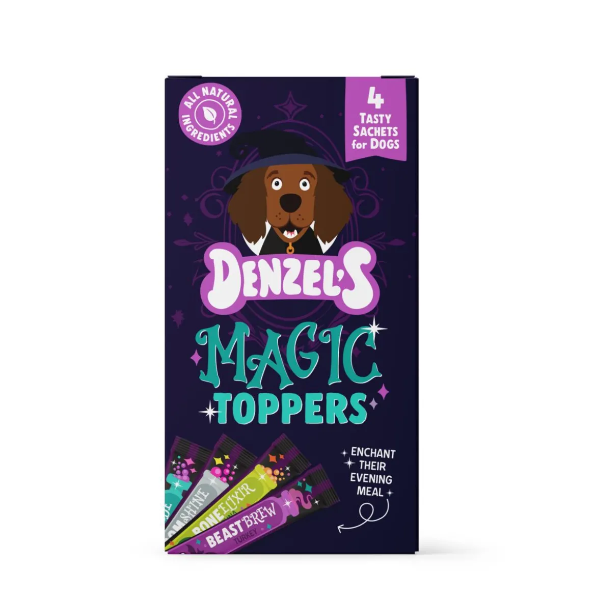 Denzel's Halloween Magic Toppers Flytande Hundgodis 4x15 g