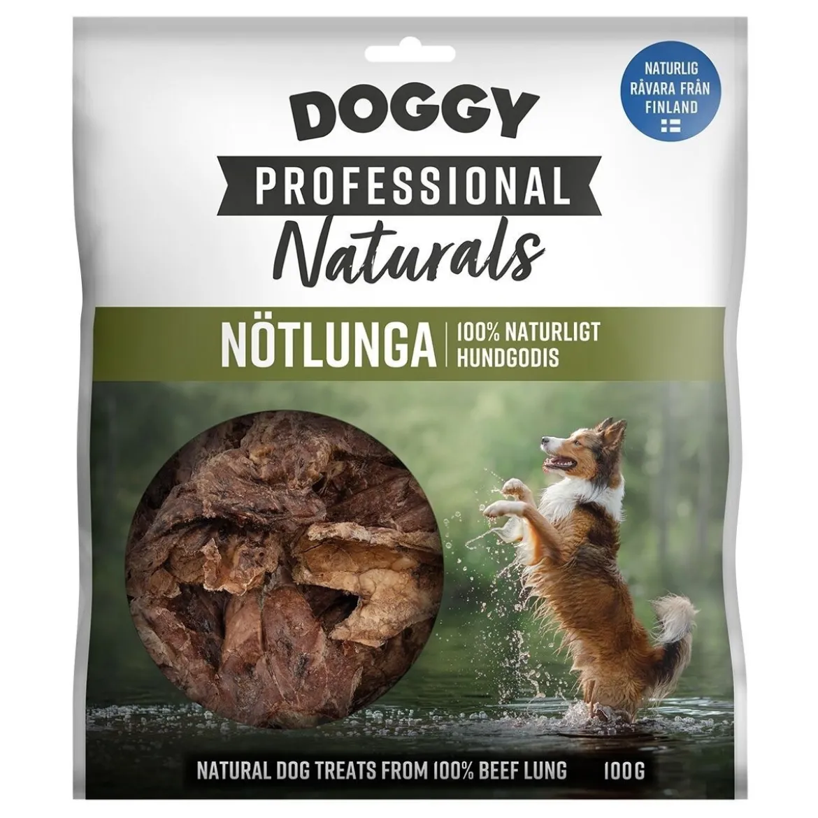 Doggy Professional Naturals Hundgodis Nötlunga 100 g